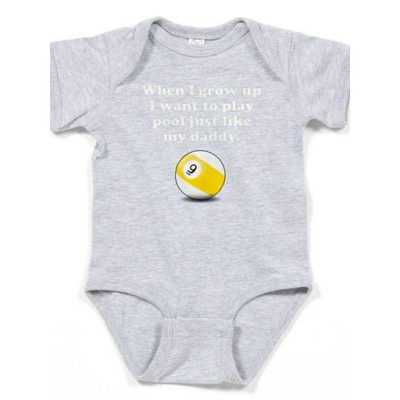 CafePress - Play Pool Like My Daddy - Cute Infant Bodysuit Baby Romper