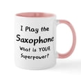 thumbnail image 1 of CafePress - Play Saxophone Mug Mugs - 11 oz Ceramic Mug - Novelty Coffee Tea Cup, 1 of 4