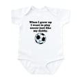thumbnail image 1 of CafePress - Play Soccer Like My Daddy Body Suit - Baby Light Bodysuit, Size Newborn - 24 Months, 1 of 4