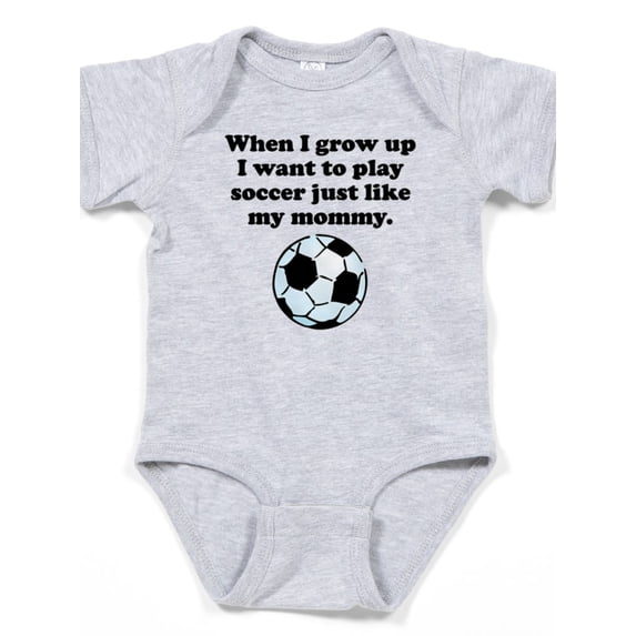 CafePress - Play Soccer Like My Mommy Body Suit - Cute Infant Bodysuit Baby Romper