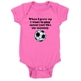 thumbnail image 1 of CafePress - Play Soccer Like My Mommy Body Suit - Cute Infant Bodysuit Baby Romper, 1 of 1