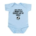 thumbnail image 1 of CafePress - Play Soccer Like My Uncle Body Suit - Baby Light Bodysuit, Size Newborn - 24 Months, 1 of 4