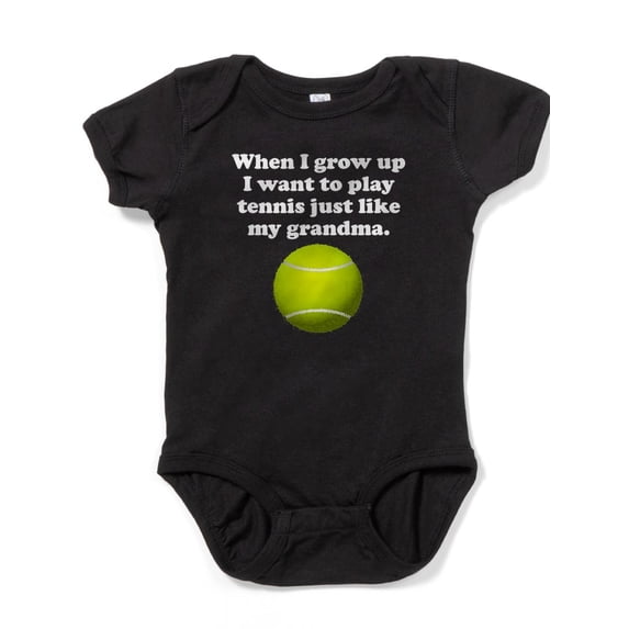 CafePress - Play Tennis Like My Grandma - Cute Infant Bodysuit Baby Romper
