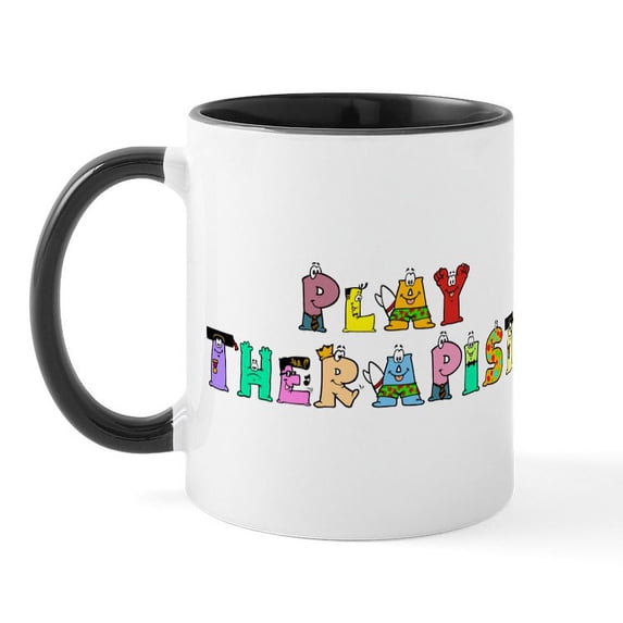 CafePress - Play Therapist Mug - 11 oz Ceramic Mug - Novelty Coffee Tea Cup