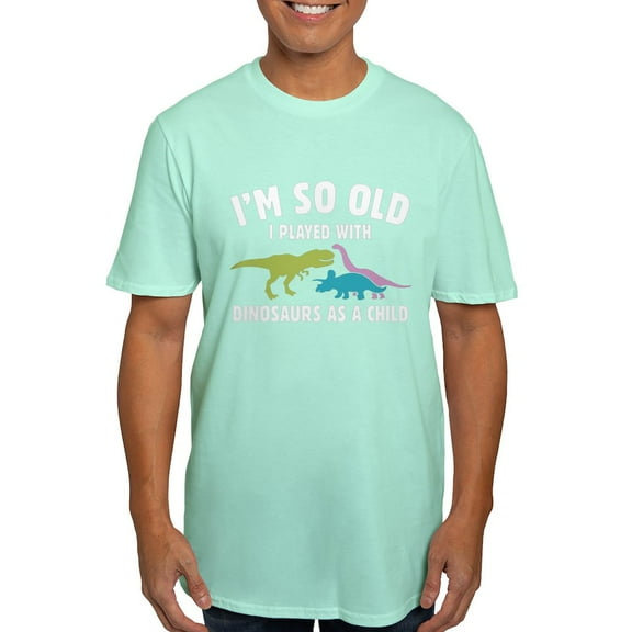 CafePress - Played With Dinosaurs Men's Fitted T Shirt (Dark) - Men's Fitted T-Shirt