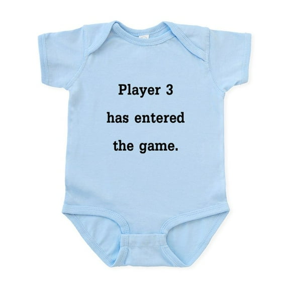 CafePress - Player 3 Has Entered The Game Body Suit - Baby Light Bodysuit, Size Newborn - 24 Months