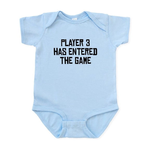 CafePress - Player 3 Has Entered The Game Body Suit - Baby Light Bodysuit, Size Newborn - 24 Months