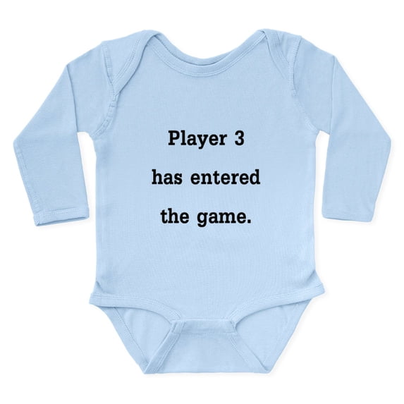 CafePress - Player 3 Has Entered The Game Body Suit - Long Sleeve Cotton Baby Bodysuit