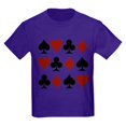 thumbnail image 1 of CafePress - Playing Card Symbols Kids Dark T Shirt - Dark T-Shirt Kids XS-XL, 1 of 4