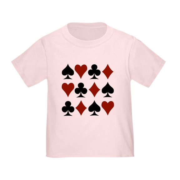 CafePress - Playing Card Symbols Toddler T Shirt - Cute Toddler T-Shirt, 100% Cotton