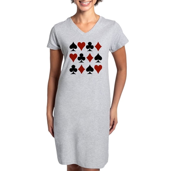 CafePress - Playing Card Symbols - Women's Nightshirt