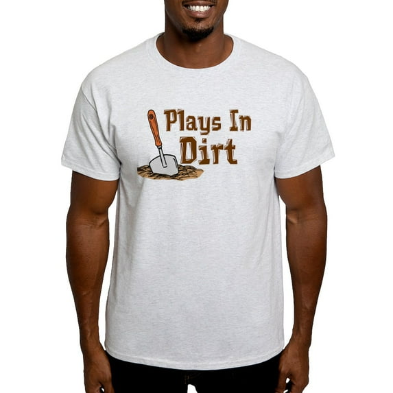 CafePress - Plays In Dirt Garden Shirt Light T Shirt - Men's Classic Graphic T-Shirt
