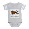 thumbnail image 1 of CafePress - Plays With Beetles 1 - Cute Infant Baby Football Bodysuit, 1 of 3