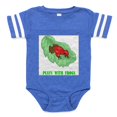 thumbnail image 1 of CafePress - Plays With Frogs.Ti... - Cute Infant Baby Football Bodysuit, 1 of 3