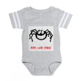 thumbnail image 1 of CafePress - Plays With Spiders 2 - Cute Infant Baby Football Bodysuit, 1 of 3