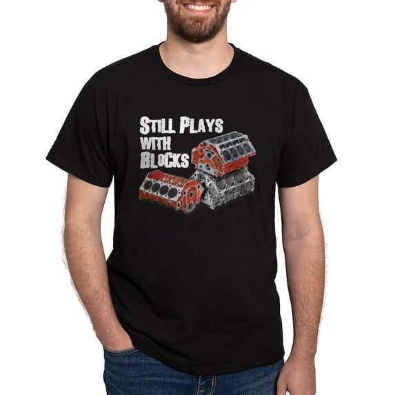 CafePress - Playsblocks Tee BLK T Shirt - Men's Classic Graphic Cotton T-Shirt