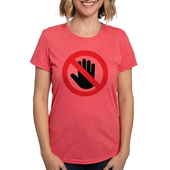 CafePress - Please Do Not Touch - Womens Tri-blend T-Shirt