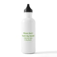 thumbnail image 1 of CafePress - Please Don't Touch My Hands! Stainless Water Bottl - Stainless Steel Water Bottle, Sports Bottle, 1.0L, 1 of 5
