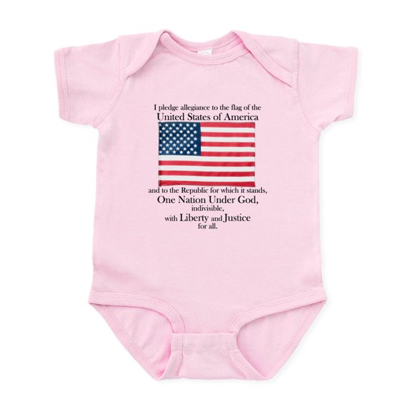 CafePress - Pledge Of Allegiance Infant Bodysuit - Baby Light Bodysuit, Size Newborn - 24 Months