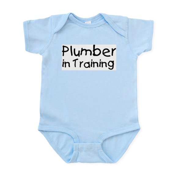 CafePress - Plumber In Training Infant Bodysuit - Baby Light Bodysuit, Size Newborn - 24 Months