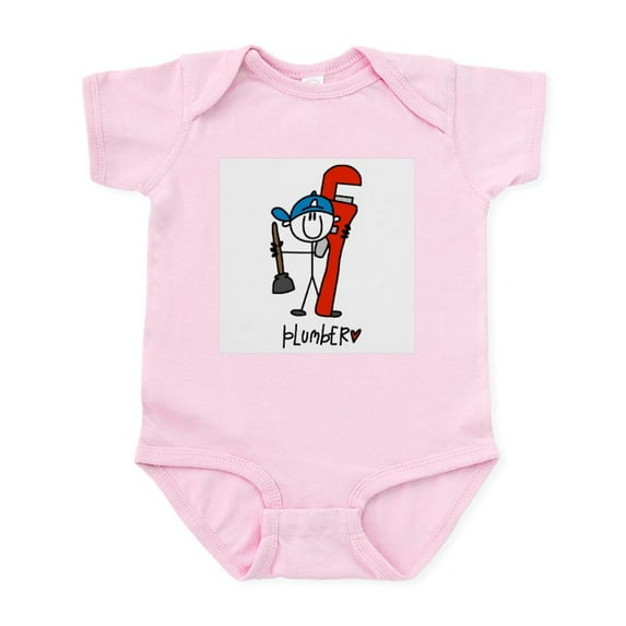 CafePress - Plumber Infant Bodysuit - Baby Light Bodysuit, Size Newborn - 24 Months