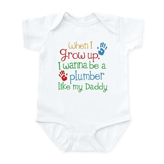 CafePress - Plumber Like Daddy Infant Bodysuit - Baby Light Bodysuit, Size Newborn - 24 Months