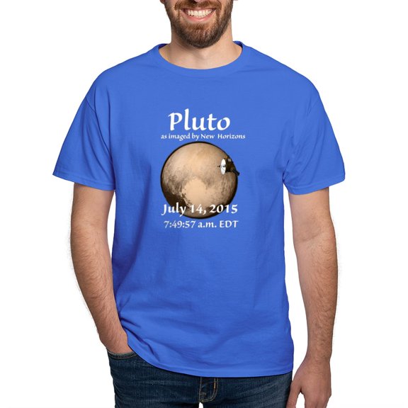 CafePress - Pluto As Imaged By New Horizons T Shirt - Men's Classic Graphic Cotton T-Shirt