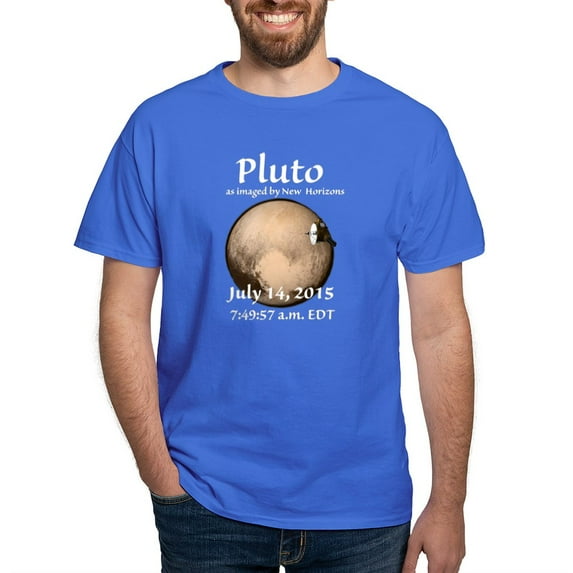 CafePress - Pluto As Imaged By New Horizons T Shirt - Men's Classic Graphic Cotton T-Shirt