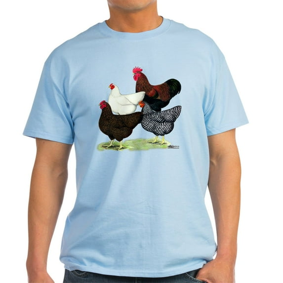 CafePress - Plymouth Rock Chickens Dark T Shirt - Men's Classic Graphic T-Shirt