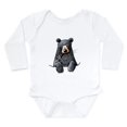 thumbnail image 1 of CafePress - Pocket Black Bear Long Sleeve Infant Bodysuit - Long Sleeve Cotton Baby Bodysuit, 1 of 4