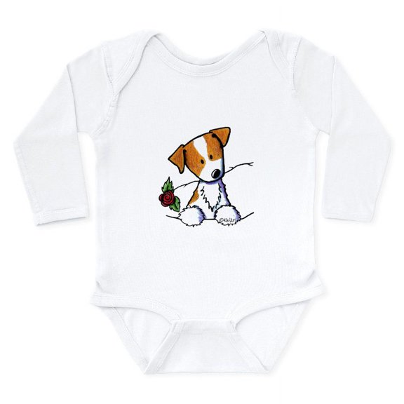 CafePress - Pocket Rose JRT Long Sleeve Infant Bodysuit - Long Sleeve Cotton Baby Bodysuit