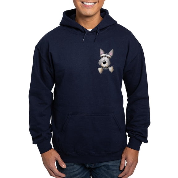 CafePress - Pocket Schnauzer Hoodie (Dark) - Pullover Hoodie, Classic, Comfortable Hooded Sweatshirt