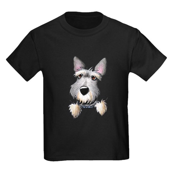 CafePress - Pocket Schnauzer Kids Dark T Shirt - Dark T-Shirt Kids XS-XL