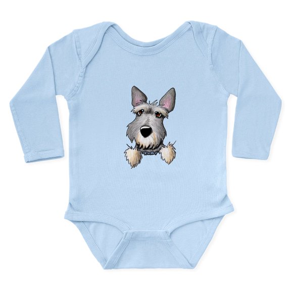 CafePress - Pocket Schnauzer Long Sleeve Infant Bodysuit - Long Sleeve Cotton Baby Bodysuit