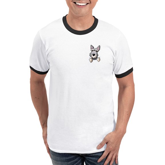 CafePress - Pocket Schnauzer Ringer T - 100% Cotton Ringed T-Shirt