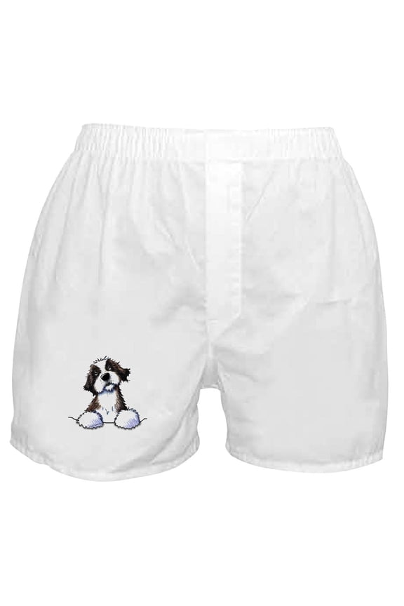 - Pocket St. Bernard II Boxer Shorts - Men's Novelty Boxer Shorts