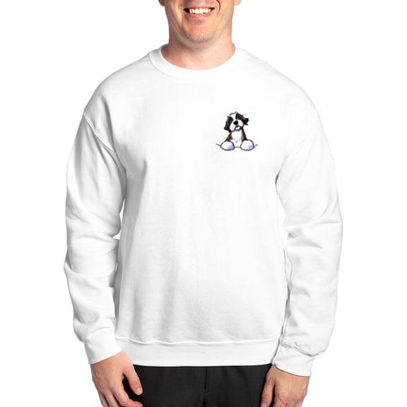 CafePress - Pocket St. Bernard II Sweatshirt - Crew Neck Sweatshirt