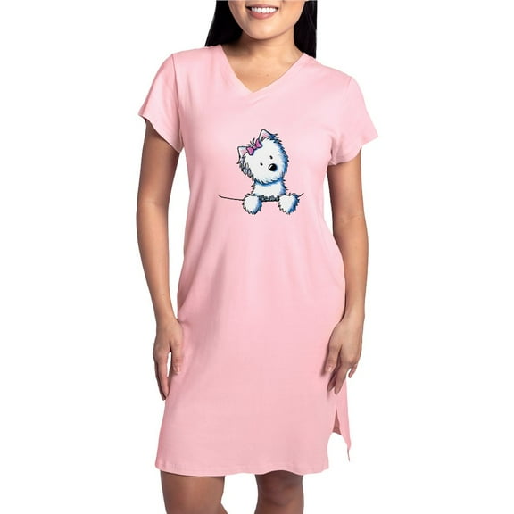 CafePress - Pocket Westie Girl - Women's Nightshirt