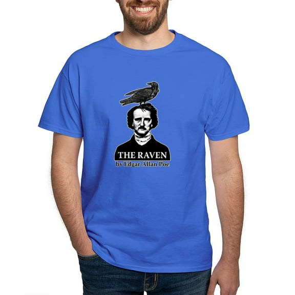 CafePress - Poe's Raven T Shirt - Men's Classic Graphic Cotton T-Shirt