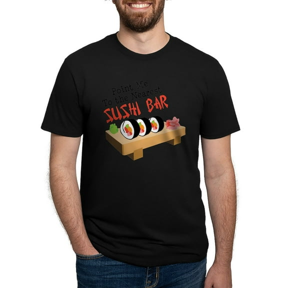 CafePress - Point Me To The Nearest SUSHI BAR Men's Deluxe T S - Mens Tri-blend T-Shirt