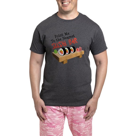 CafePress - Point Me To The Nearest SUSHI BAR Pajamas - Men's Loose Fit, Cotton - 2 Piece Pajama Set
