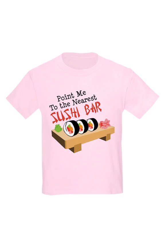 - Point Me To The Nearest SUSHI BAR T Shirt - Light Classic Kids Graphic, Short Sleeve T-Shirt, Sizes XS-XL
