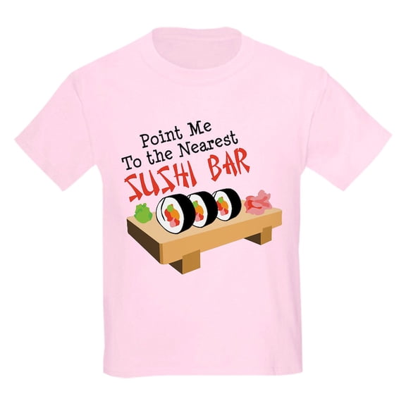 CafePress - Point Me To The Nearest SUSHI BAR T Shirt - Light Classic Kids Graphic, Short Sleeve T-Shirt, Sizes XS-XL