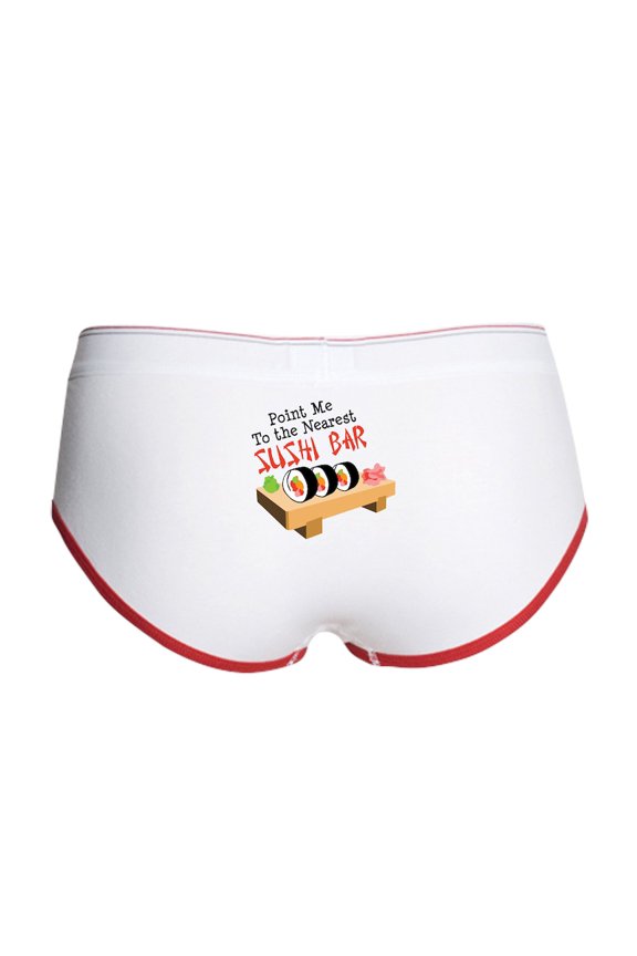 - Point Me To The Nearest SUSHI BAR Women's Boy Brie - Women's Novelty Boy Briefs, Size S-XL