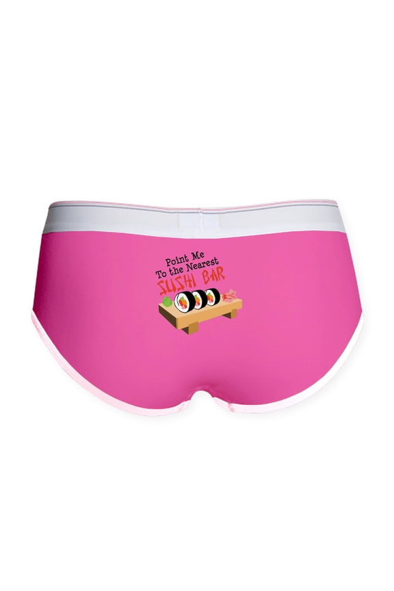 - Point Me To The Nearest SUSHI BAR Women's Boy Brie - Women's Novelty Boy Briefs, Size S-XL