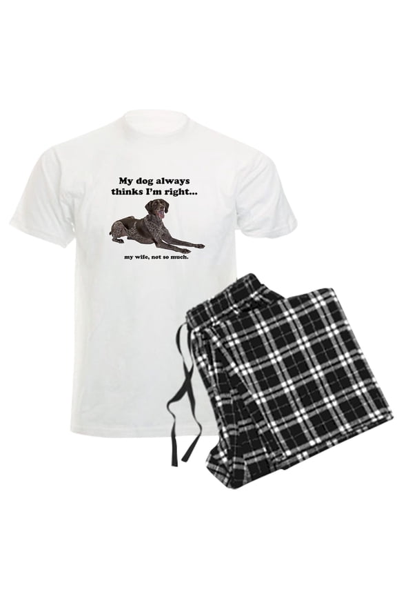 - Pointer V Wife Men's Light Pajamas - Men's Light Loose Fit Cotton Pajama Set