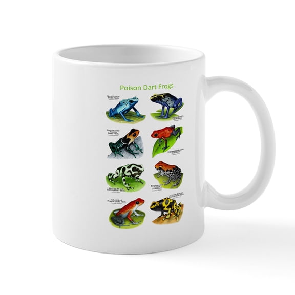 CafePress - Poison Dart Frogs Mug - 11 oz Ceramic Mug - Novelty Coffee Tea Cup