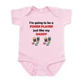 thumbnail image 1 of CafePress - Poker Player Like My Daddy Body Suit - Baby Light Bodysuit, Size Newborn - 24 Months, 1 of 4