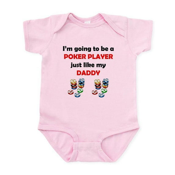 CafePress - Poker Player Like My Daddy Body Suit - Baby Light Bodysuit, Size Newborn - 24 Months