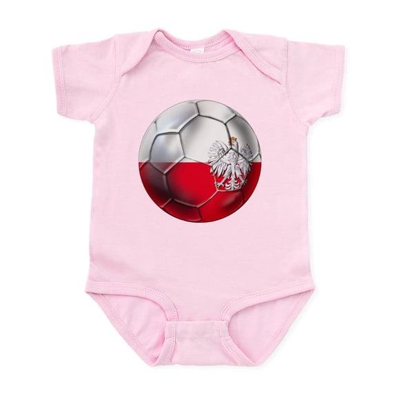 CafePress - Poland Football Infant Bodysuit - Baby Light Bodysuit, Size Newborn - 24 Months